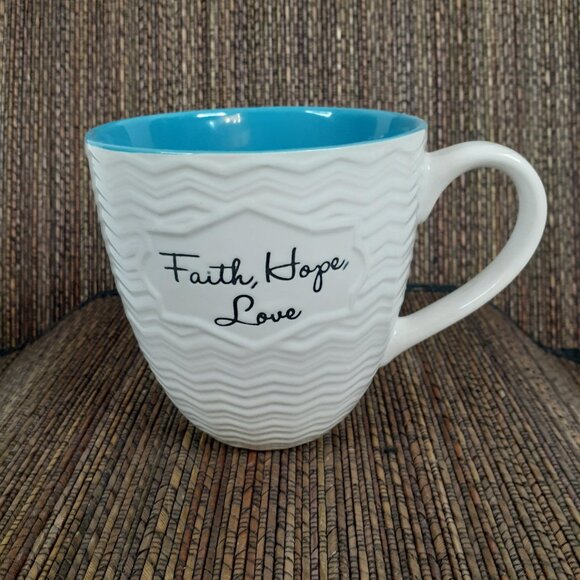 Ceramic Faith, Hope, Love Mug - Picture 2 of 4